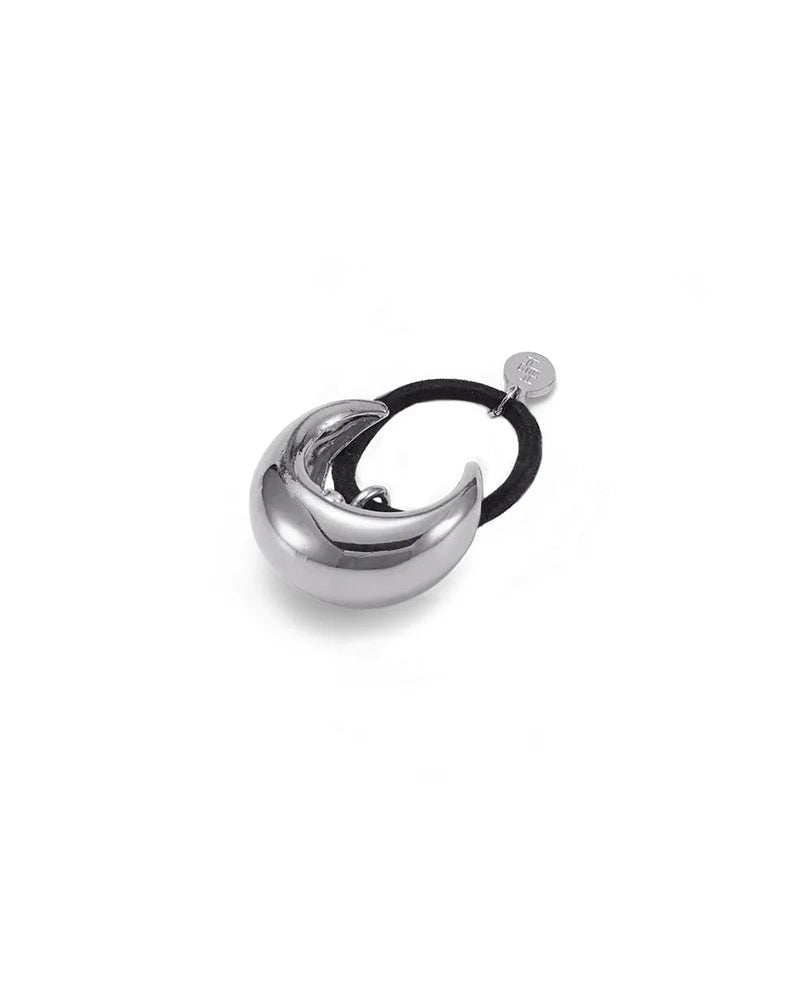 Mini Dome Hair Cuff Rhodium